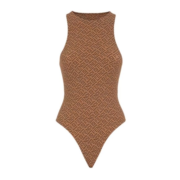 Skims x Fendi High Neck Bodysuit - Picture 1 of 5